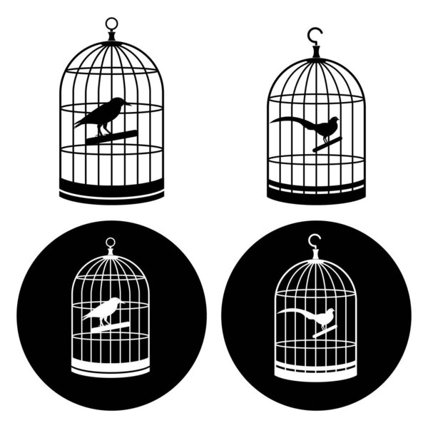 bird cage icon vector illustration simple design