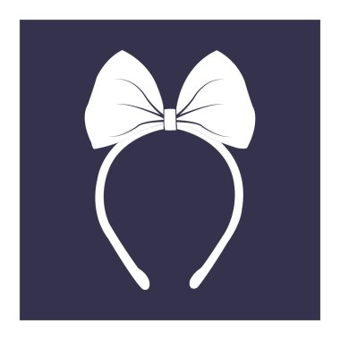 kafa bandı simgesi tasarımı vektör çizimi