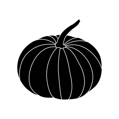 kabak meyvesi ikonu vektör çizimi tasarımı