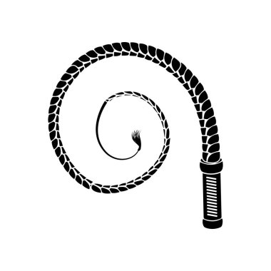 Kamçı simgesi vektör illüstrasyon tasarımı