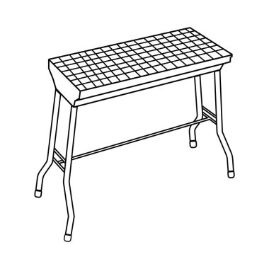 sosis, balık ızgara aracı vektör illüstrasyon tasarımı