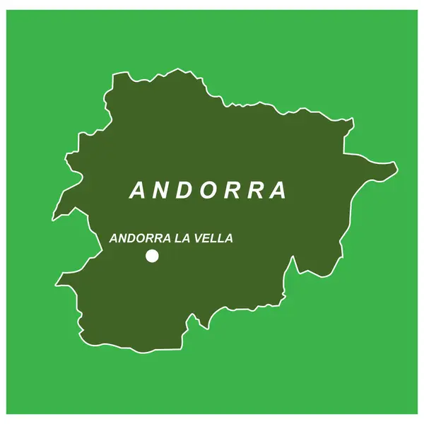 stock vector Andorra map vector illustration design template