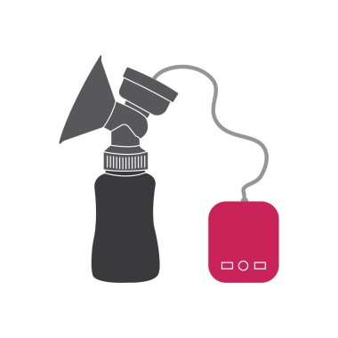 Göğüs sütü emici simge tasarımı