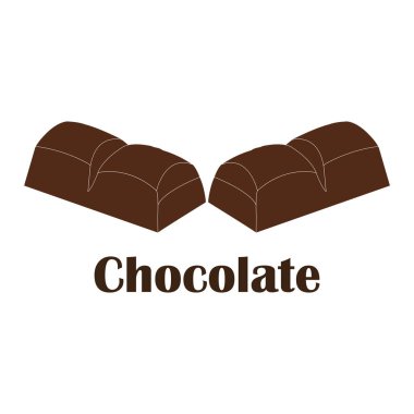 Çikolata vektörü resmetme sembolü tasarımı