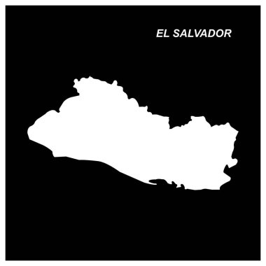 El Salvador haritası simge vektör tasarımı