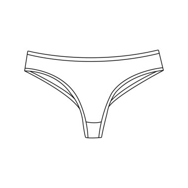 İç çamaşırı simgesi vektörü, illüstrasyon sembolü tasarımı