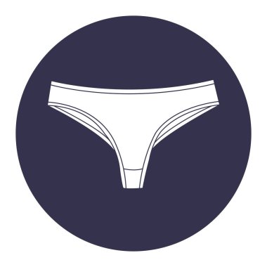 İç çamaşırı simgesi vektörü, illüstrasyon sembolü tasarımı