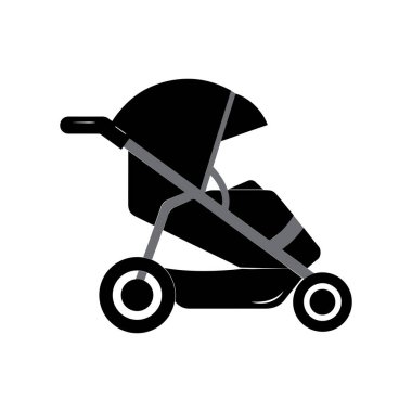 bebek arabası taşıyıcı vektör illüstrasyon tasarımı