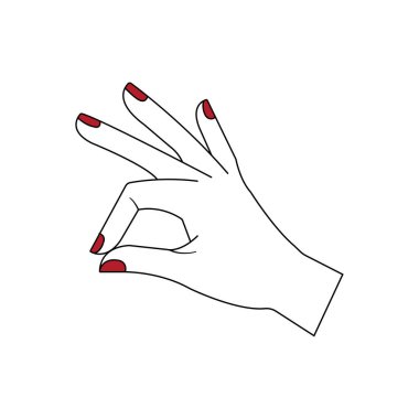 Tırnak cilası simgesi vektör gösterimi dsign