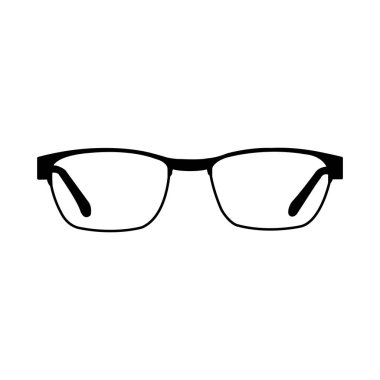 gözlük simgesi vektör illüstrasyonu basit tasarım