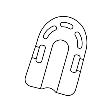 yüzme tahtası simgesi vektör illüstrasyon tasarımı