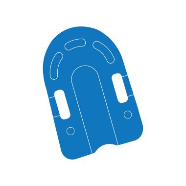 yüzme tahtası simgesi vektör illüstrasyon tasarımı