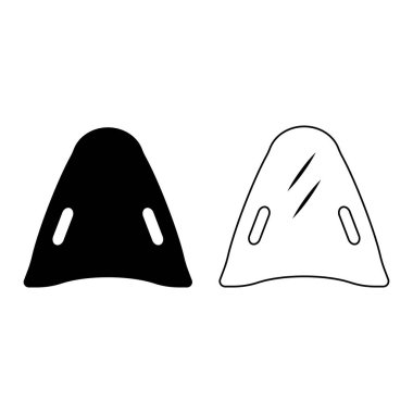 yüzme tahtası simgesi vektör illüstrasyon tasarımı