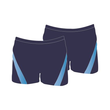 Erkekler yüzme şortu vektör illüstrasyon sembolü tasarımı