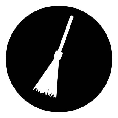 süpürge simgesi vektör illüstrasyon tasarımı