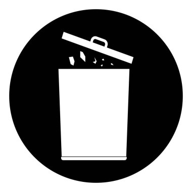 trash can icon vector illustration symbol design