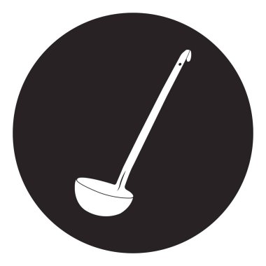 kepçe simgesi vektör illüstrasyonu basit tasarım