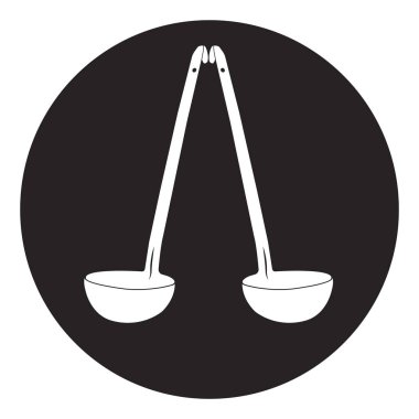 kepçe simgesi vektör illüstrasyonu basit tasarım