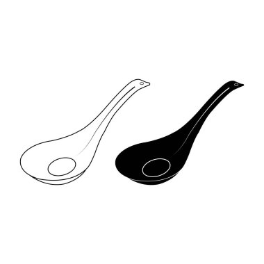 kepçe simgesi vektör illüstrasyonu basit tasarım