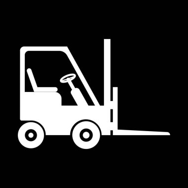 forklift simgesi vektör illüstrasyon sembolü tasarımı