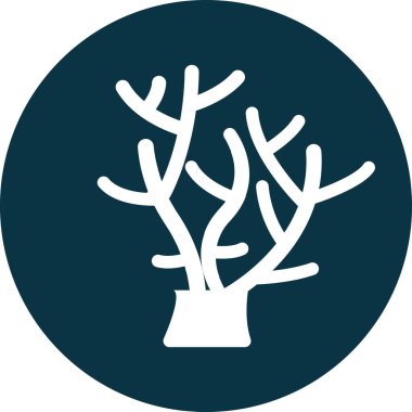 mercan resifi ikonu vektör illüstrasyon sembolü tasarımı