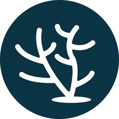 mercan resifi ikonu vektör illüstrasyon sembolü tasarımı