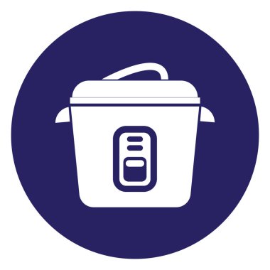 pirinç pişirici simgesi vektör illüstrasyon sembolü tasarımı