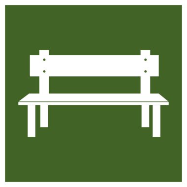 bahçe sandalyesi ikon vektör illüstrasyon sembolü tasarımı