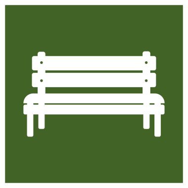 bahçe sandalyesi ikon vektör illüstrasyon sembolü tasarımı