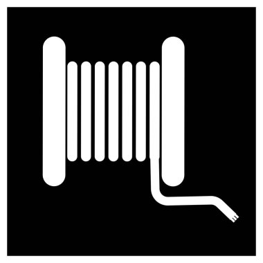 kablo paten ikonu vektör illüstrasyon logosu tasarımı