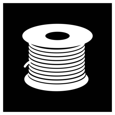 kablo paten ikonu vektör illüstrasyon logosu tasarımı