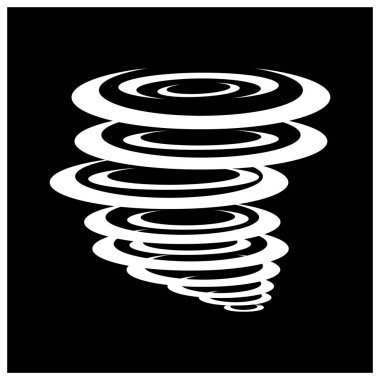 Tornado simgesi vektör illüstrasyon sembolü tasarımı