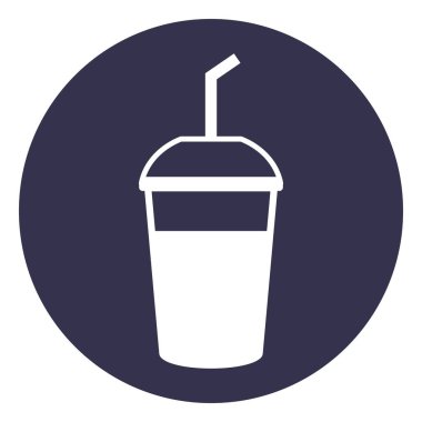 Kahve fincanı ikonu. vektör illüstrasyon logo tasarımı.