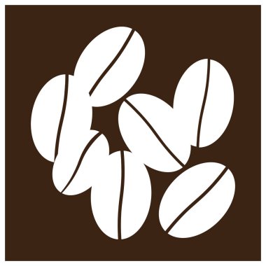 kahve çekirdeği ikonu vektör çizim sembolü tasarımı