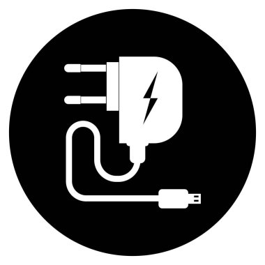 telefon şarj simgesi vektör çizimi tasarımı