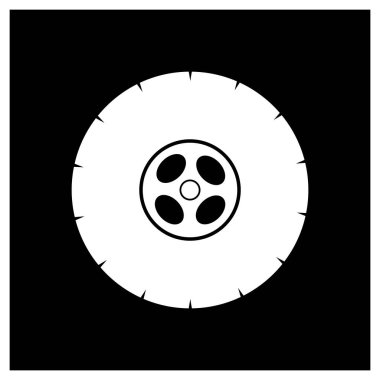 mobil lastik vektörü simge tasarımı.