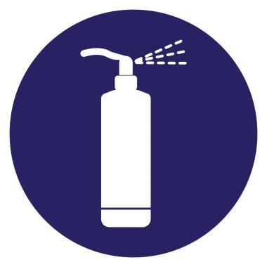 Sprey Şişe Simgesi. Vektör basit illüstrasyon tasarımı