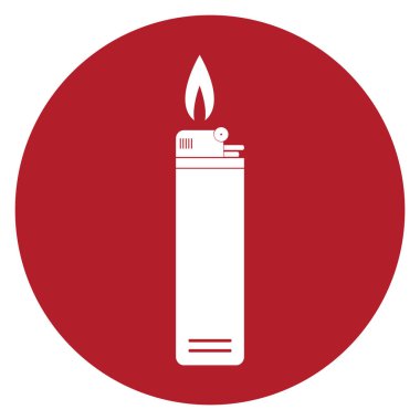 Gaz Işığı simgesi vektör illüstrasyon tasarımı