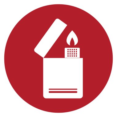 Gaz Işığı simgesi vektör illüstrasyon tasarımı