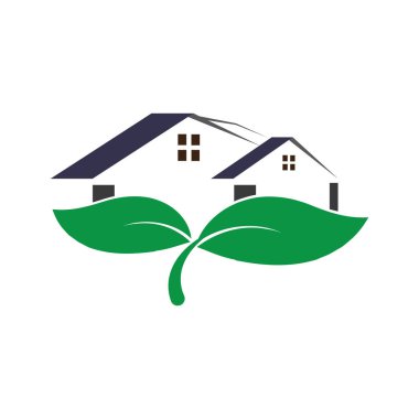 Emlak simgesi vektör illüstrasyon sembolü tasarımı