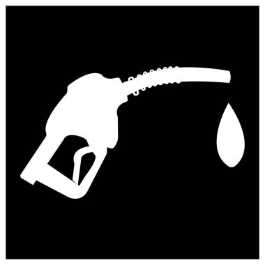 Yakıt pompası nozül ikon vektör illüstrasyon logo tasarımı