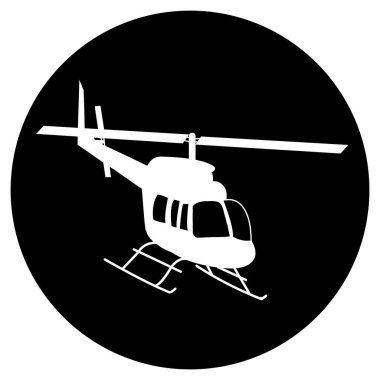 helicopter icon vector illustration simple design