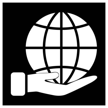 Globe logo vektör tasarımı çizimi