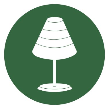 table lamp icon vector illustration logo design