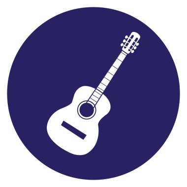 gitar simgesi vektör illüstrasyon tasarımı