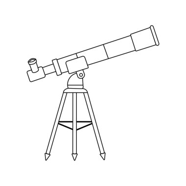 Teleskop illüstrasyon element tasarımı