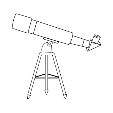 Teleskop illüstrasyon element tasarımı