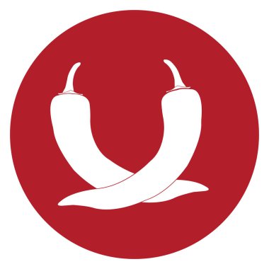 chili icon vector illustration symbol design