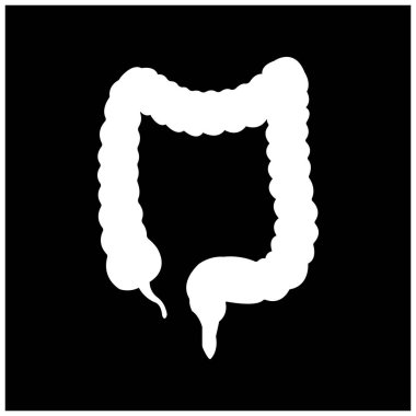 bağırsaklar vektör illüstrasyon sembolü tasarımı