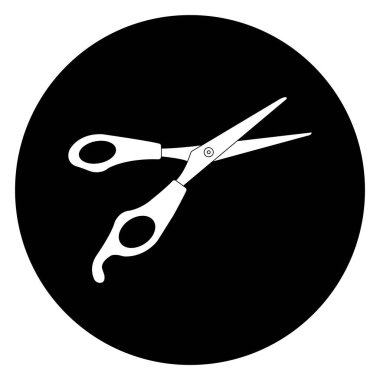 makas simgesi vektör illüstrasyonu basit tasarım